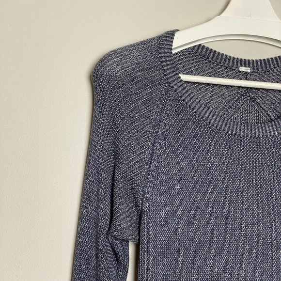 Lululemon Cabi Yoga Sweater Inkwell/Heathered Medium Grey - Picture 6 of 9